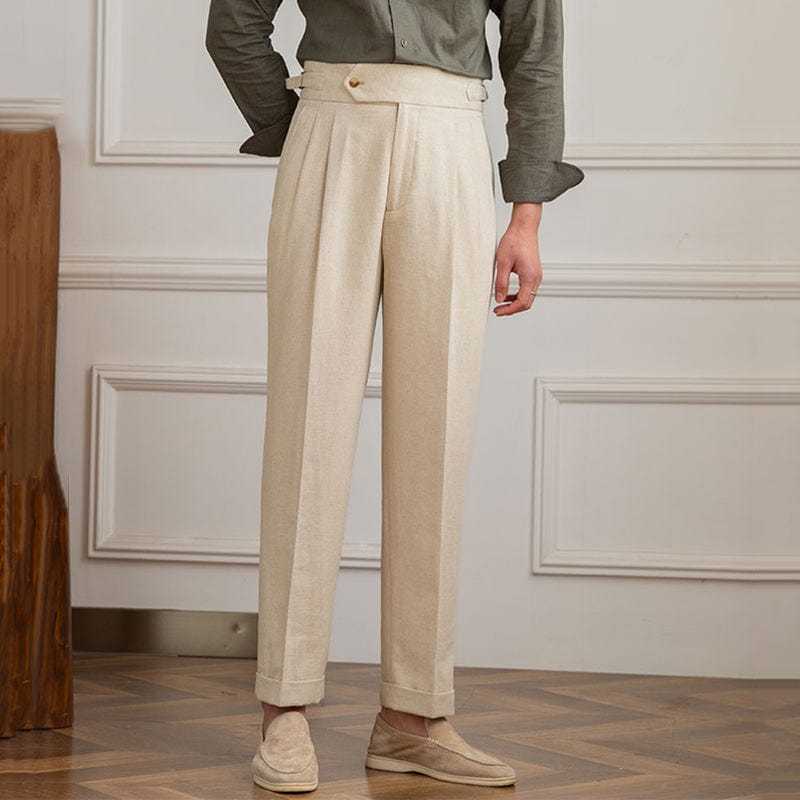 Men's Tailored Pants in Premium Fabric Blend – Sophisticated Fit for Formal and Casual Wear