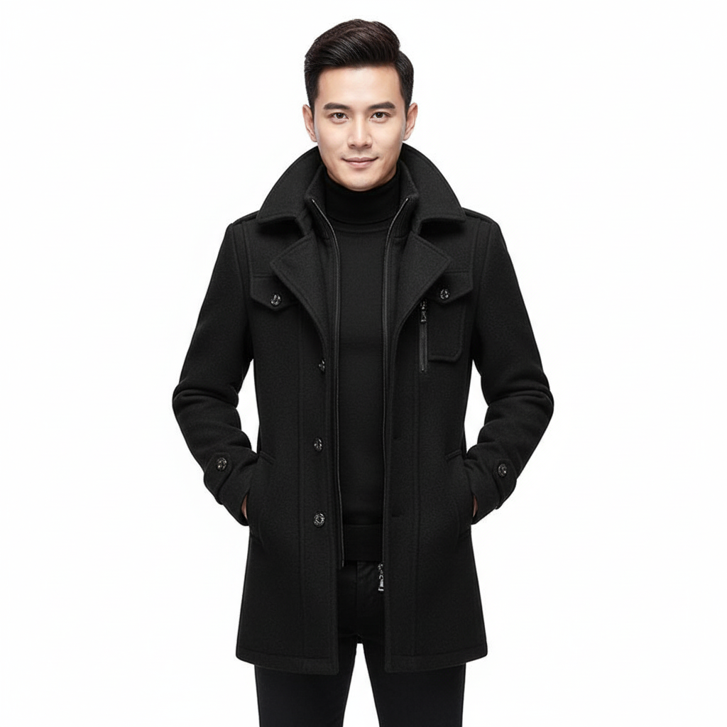Men’s Winter Coat With Inner Zip Layer | Smart Fit