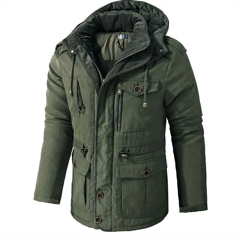 Men's Winter Jacket with Insulated Lining | Hooded