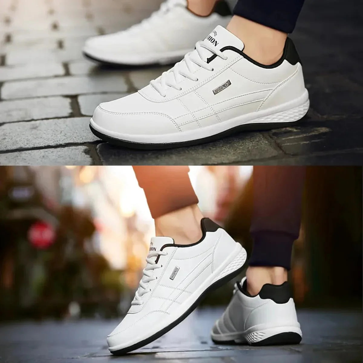 Men's Orthopedic Casual Leather Sneakers