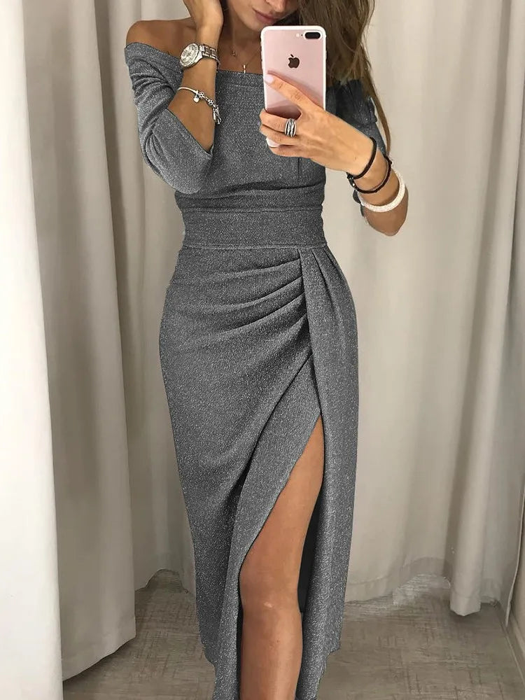 LUXE STRETCH MAXI DRESS FOR WOMEN