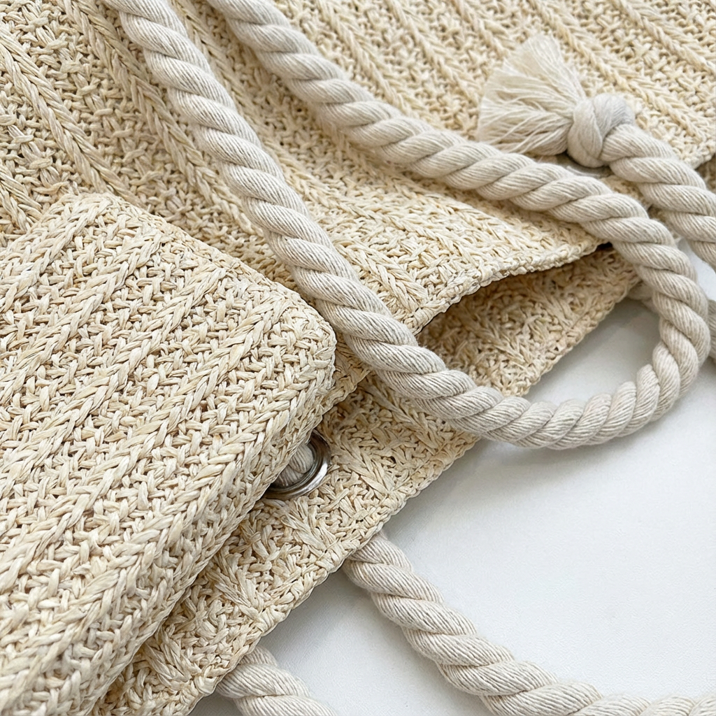 Harper | Women's Tote Bag With Natural Finish And Rope Handles | Beachy