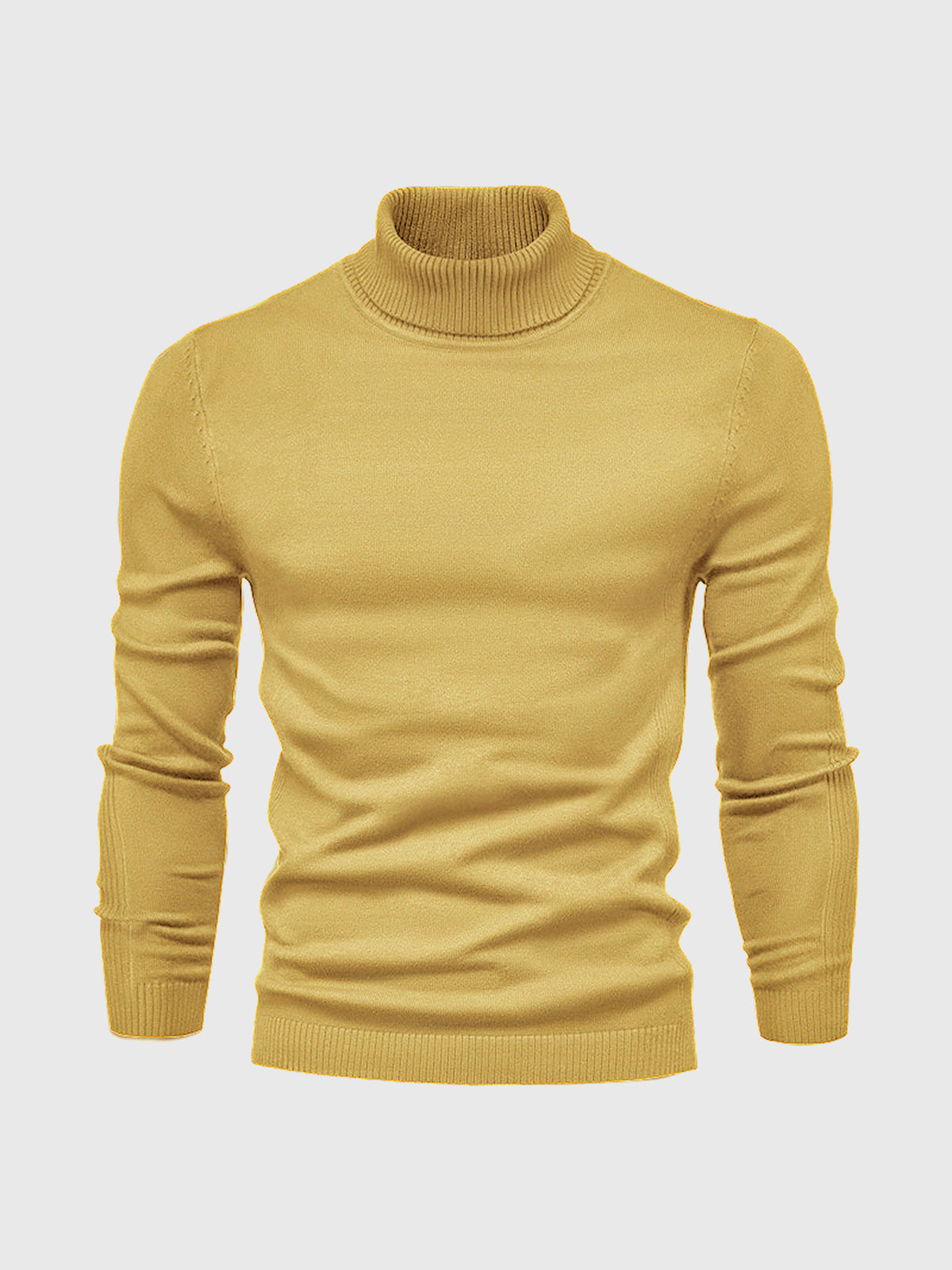 Men's Jumper With Ribbed Roll Neck | Knit