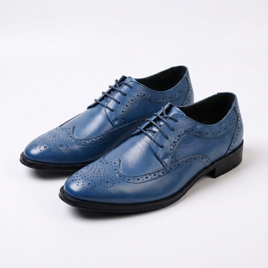 Oliver | Men's Brogues With Wingtip Design And Perforated Detail | Smart