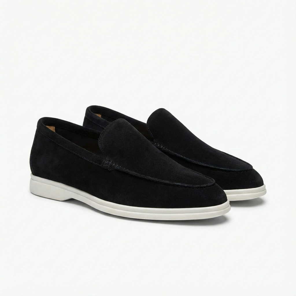Oliver | Men's Loafers With Slip-On Design And Contrast White Sole | Relaxed