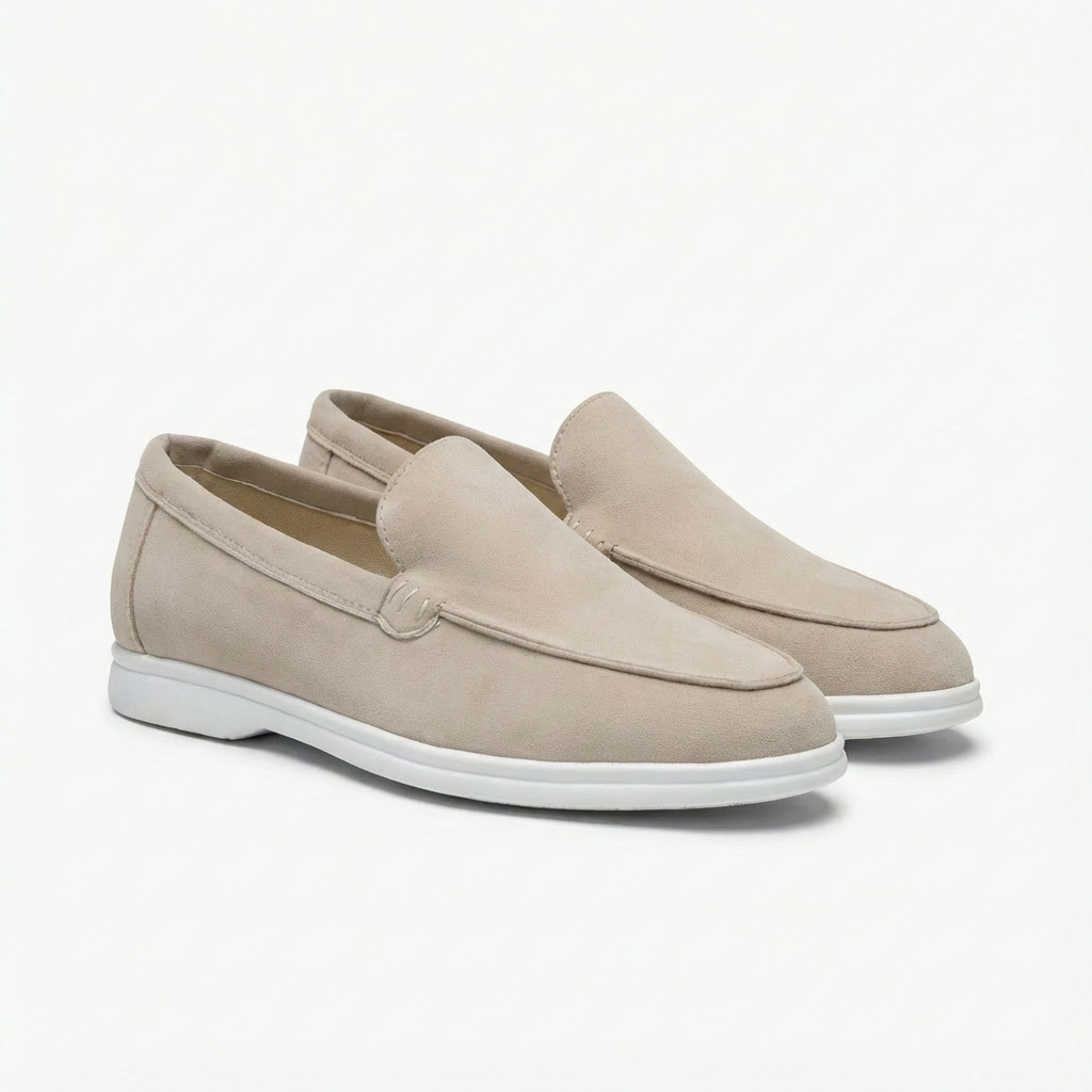Oliver | Men's Loafers With Slip-On Design And Contrast White Sole | Relaxed