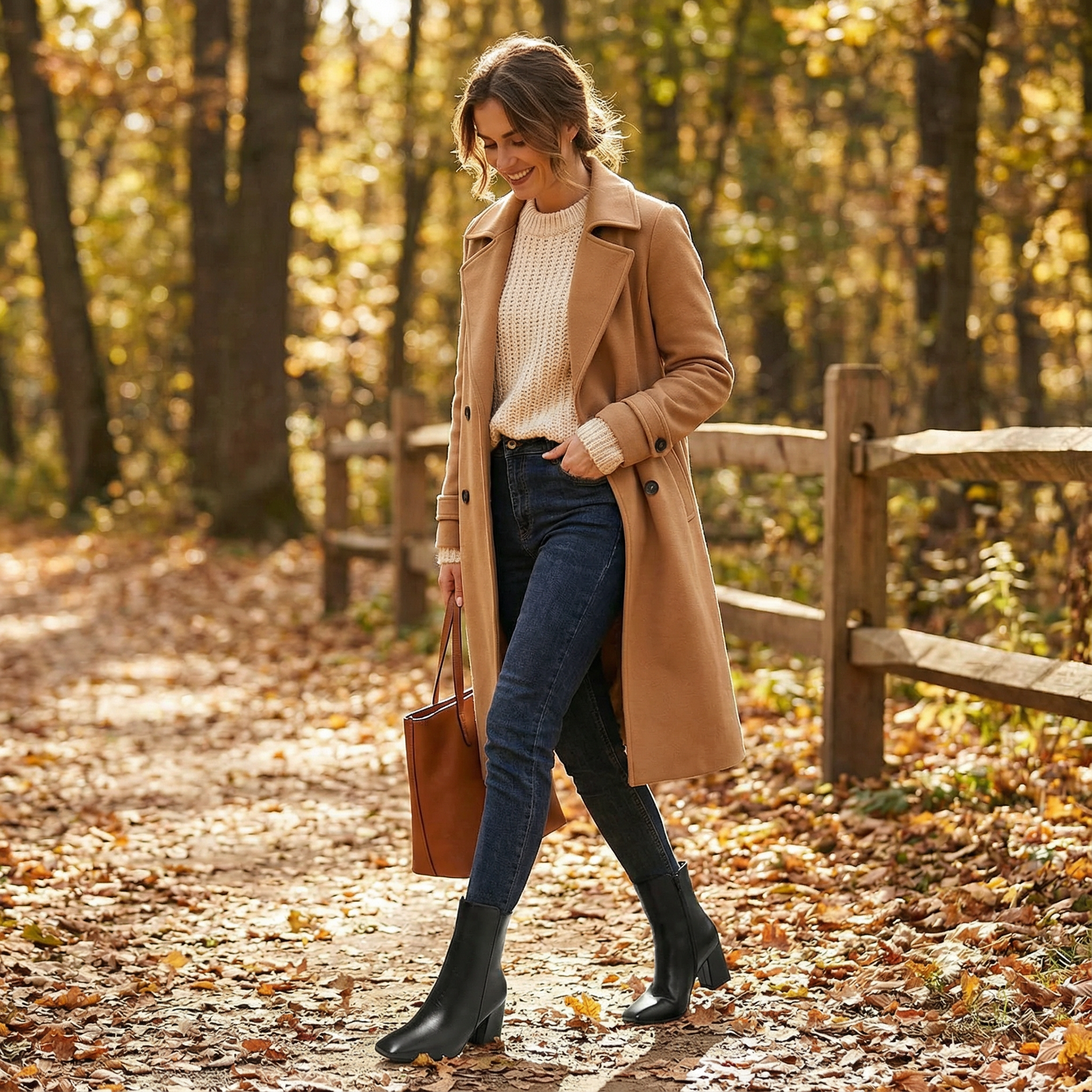 Olivia | Women's Ankle Boots With Block Heel And Square Toe | Elegant