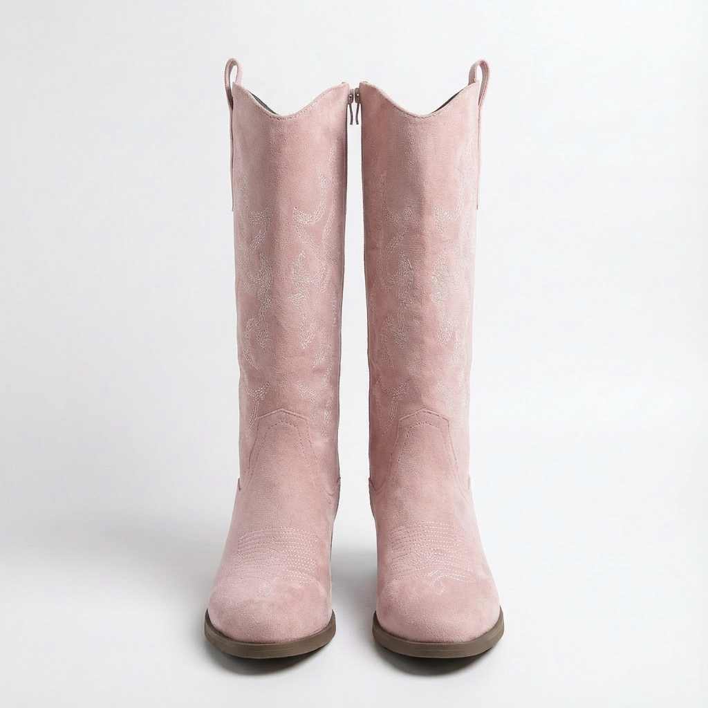 Olivia | Women's Cowboy Boots With Embroidered Detail And V-Notch Topline | Classic