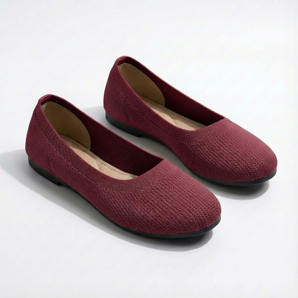 Phyllis | Women's Slip-On Knit Ballet Flats