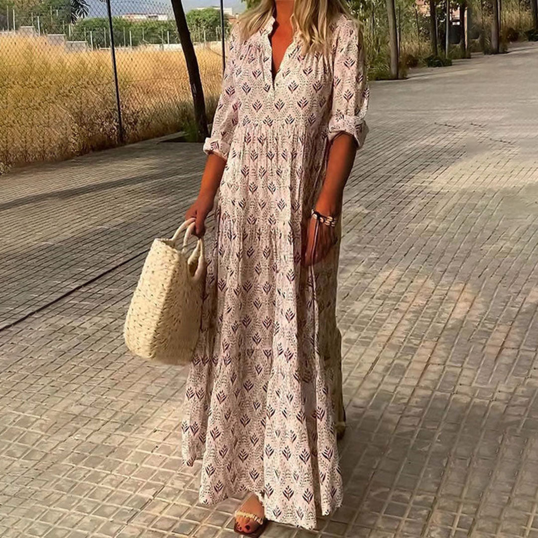 WOMEN'S BOHO MAXI BOHO DRESS