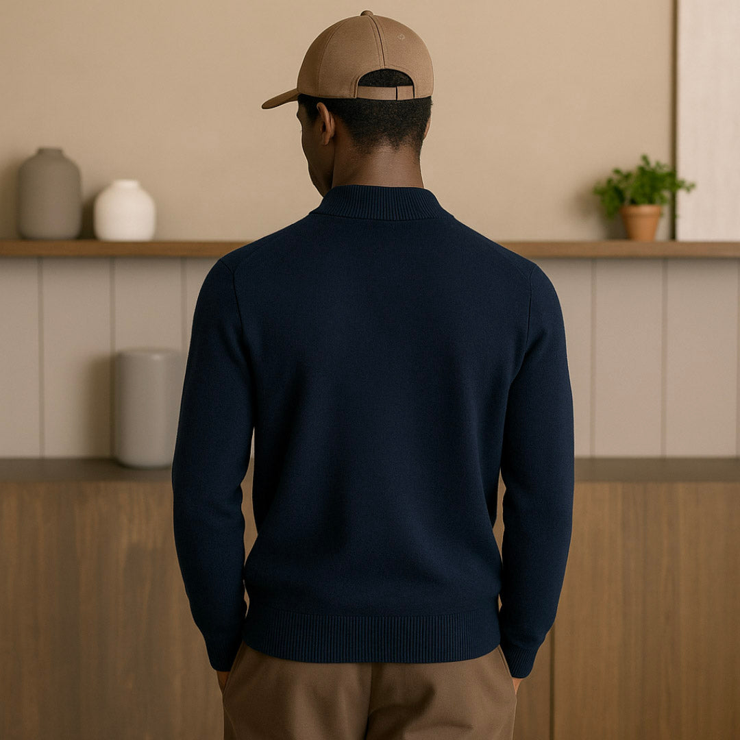Premium Cashmere Bomber Vest with Raglan Sleeves and Ribbed Details - Luxurious Lightweight Layering Option