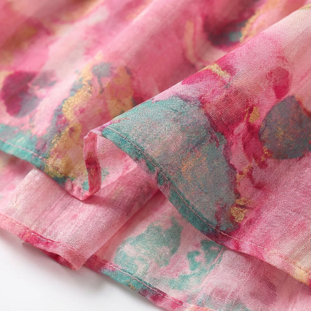 Rose | Women's Pink Maxi Dress With Wrap Bodice And Tiered Skirt | Romantic