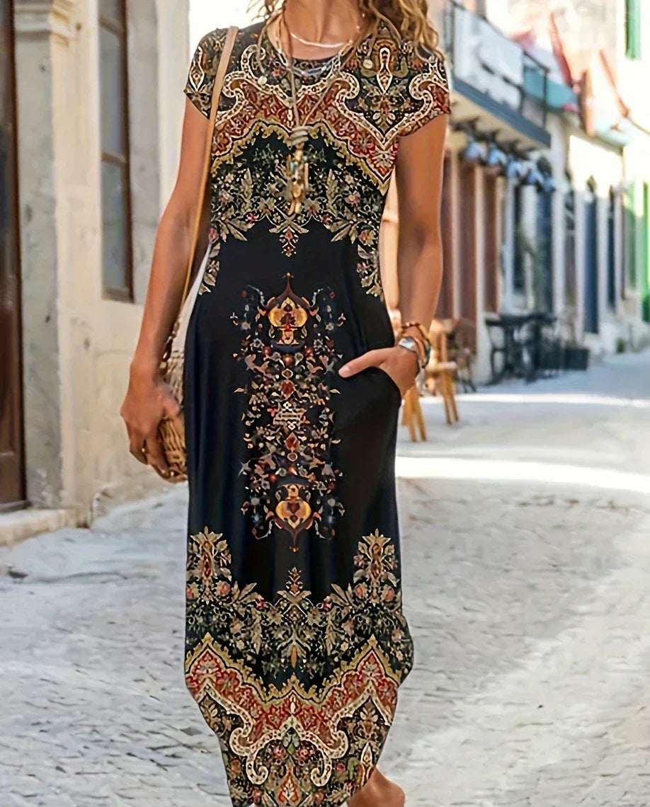 Elegant Boho Casual Maxi Dress