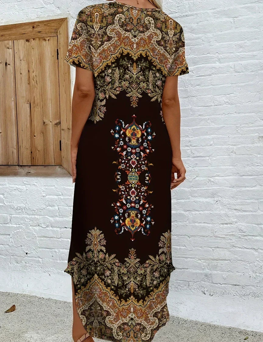 Elegant Boho Casual Maxi Dress