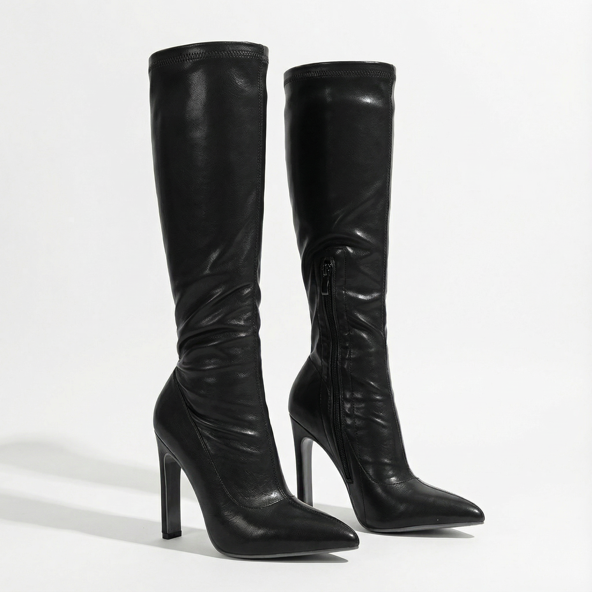 Scarlett | Women's Knee-High Boots With Stiletto Heel And Pointed Toe | Bold