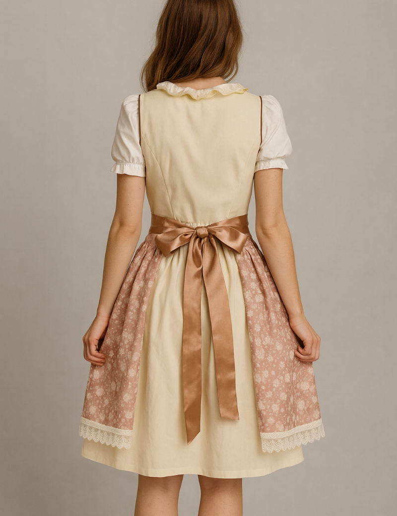 Cotton-Blend Boho Midi Dress