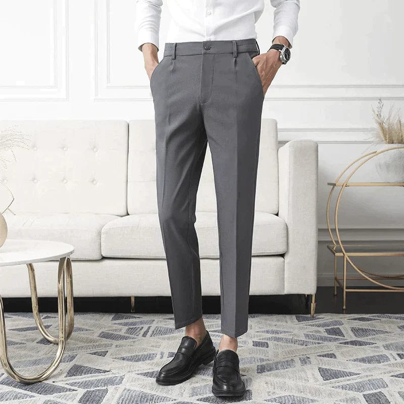 Slim-Fit Business Suit Pants for Men – Comfortable Stretch Fabric for Professional and Casual Wear