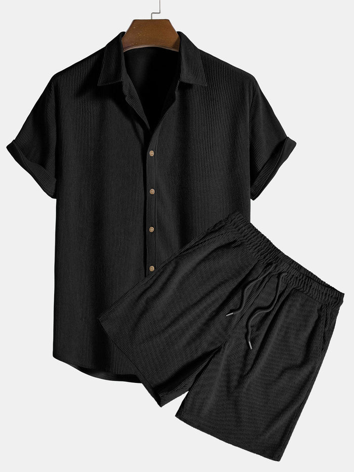 Men's Old Money Summer Corduroy Set