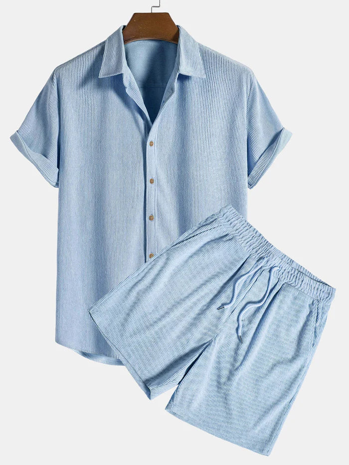 Men's Old Money Summer Corduroy Set