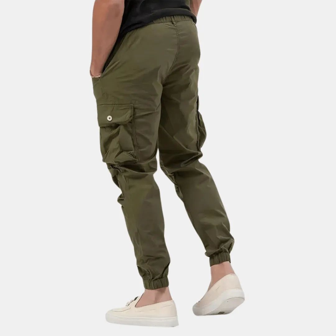 Men's Casual Cargo Jogger Pants With Multi-pocket Design