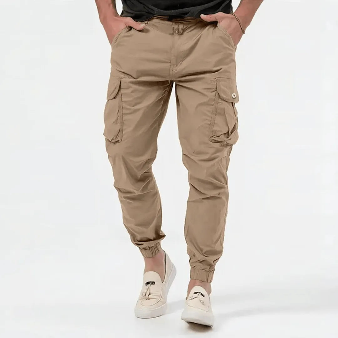 Men's Casual Cargo Jogger Pants With Multi-pocket Design