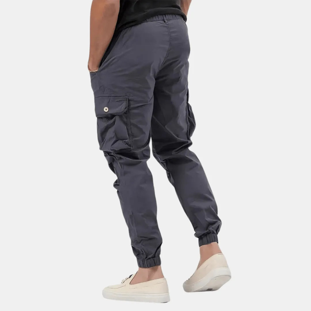 Men's Casual Cargo Jogger Pants With Multi-pocket Design