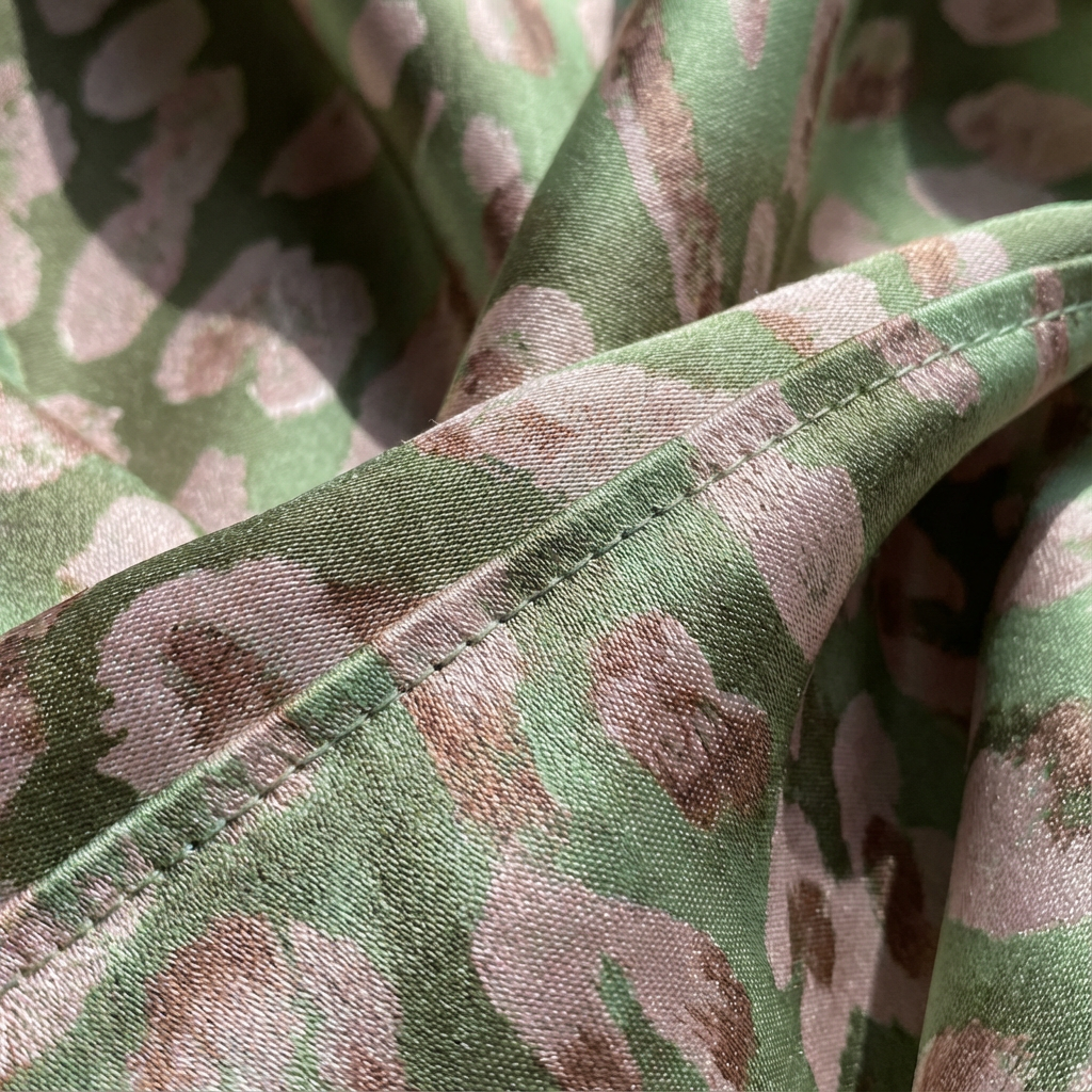 Virginia | Women's Twist Front Green Midi Dress