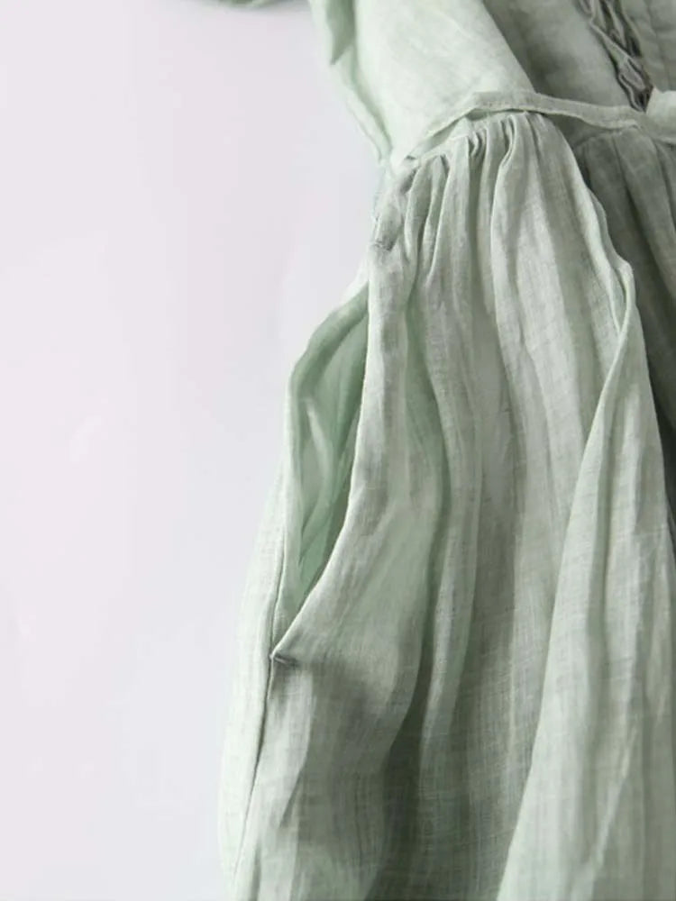 Stylish Linen Dress - Airy and Comfortable