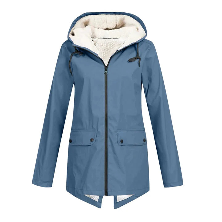 Women’s Waterproof Jacket With Soft Lining | Hooded Fit