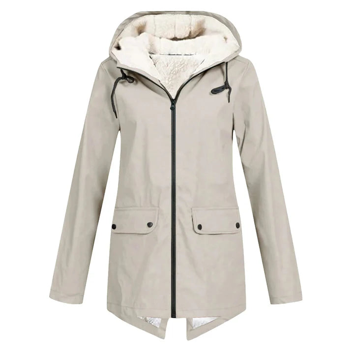 Women’s Waterproof Jacket With Soft Lining | Hooded Fit