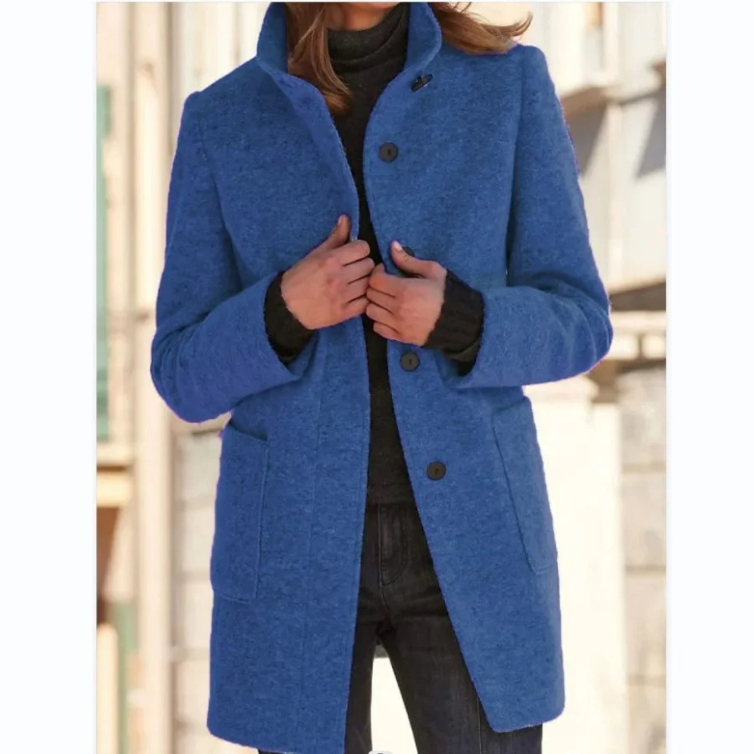 Women’s Winter Coat With High Collar | Long
