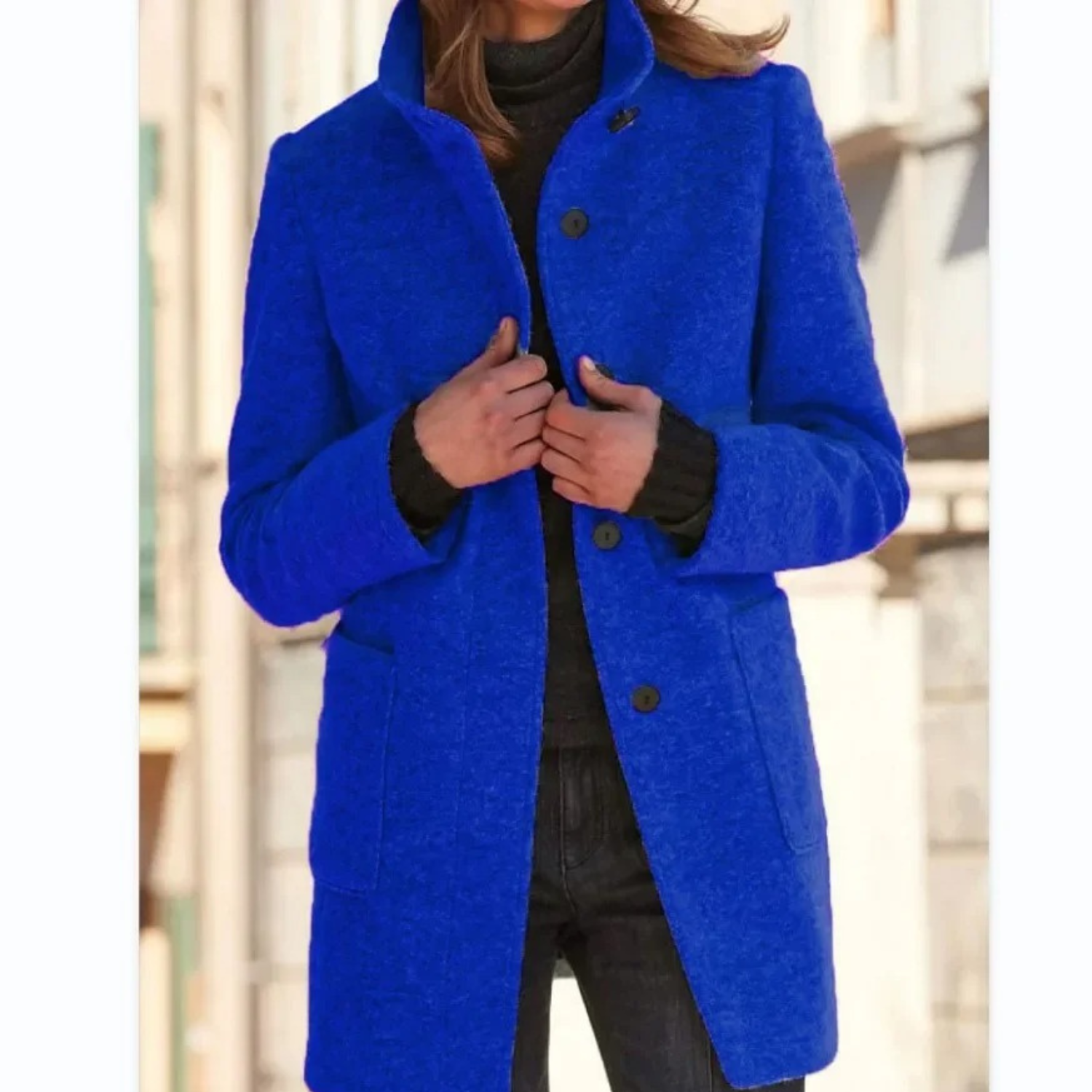 Women’s Winter Coat With High Collar | Long