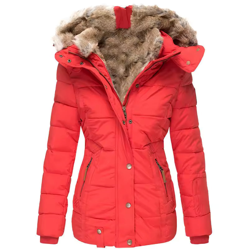 Women's Winter Jacket With Fur Hood | Puffer