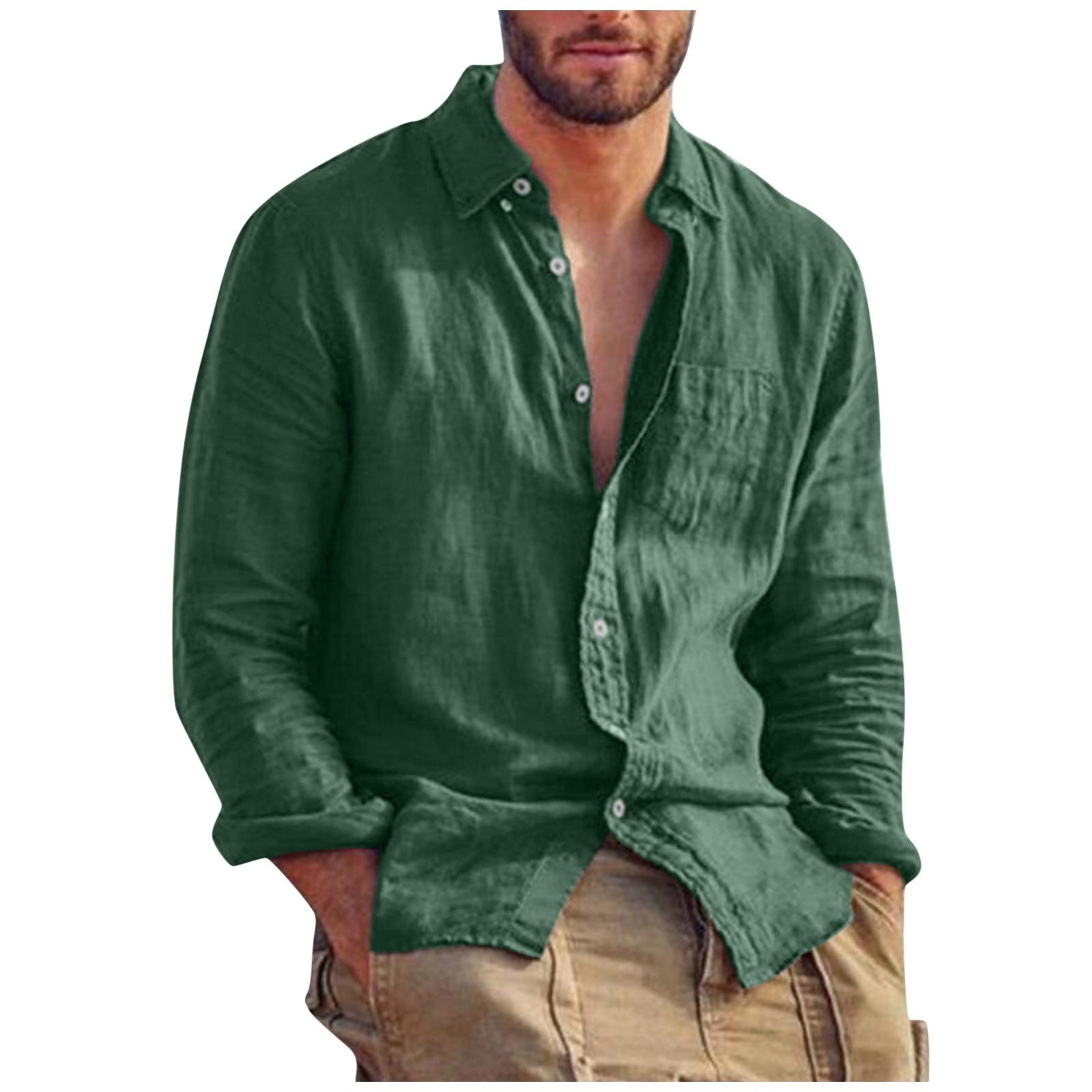 Breathable Linen Shirt for Men