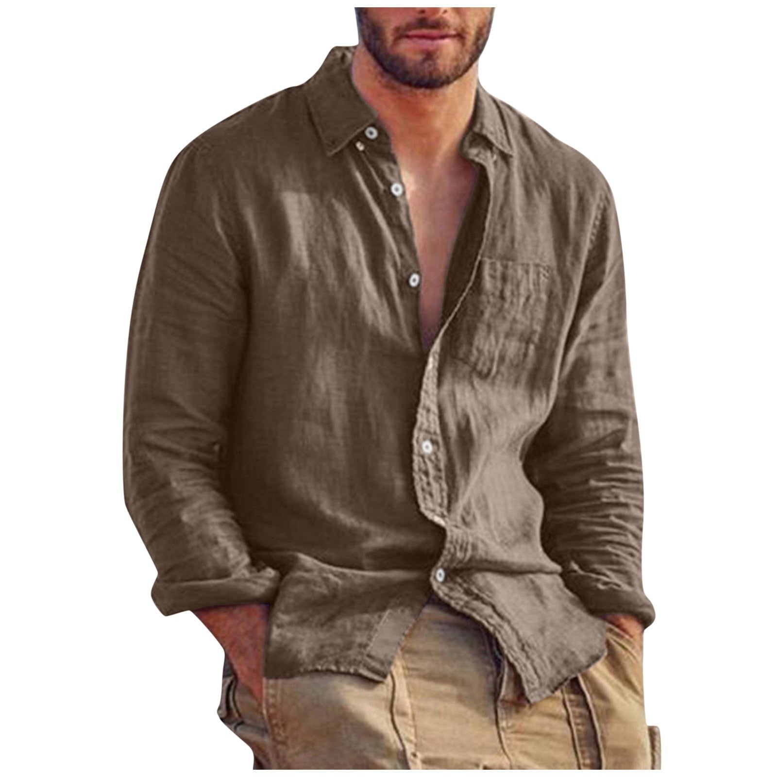 Breathable Linen Shirt for Men