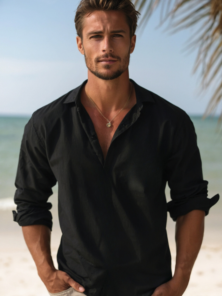 CLASSIC BREATHABLE LINEN SHIRT FOR MEN