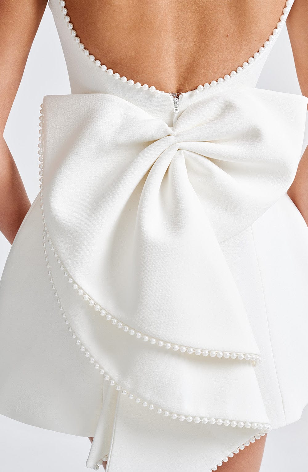 SATIN COCKTAIL MINI DRESS