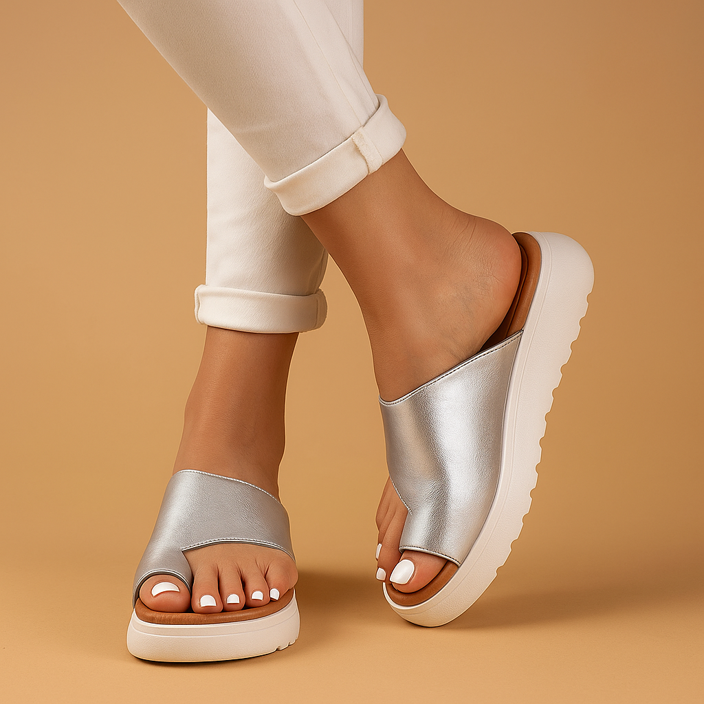 WOMEN'S CASUAL SLIP ON SANDALS WITH OPEN TOE AND COMFORT SOLE