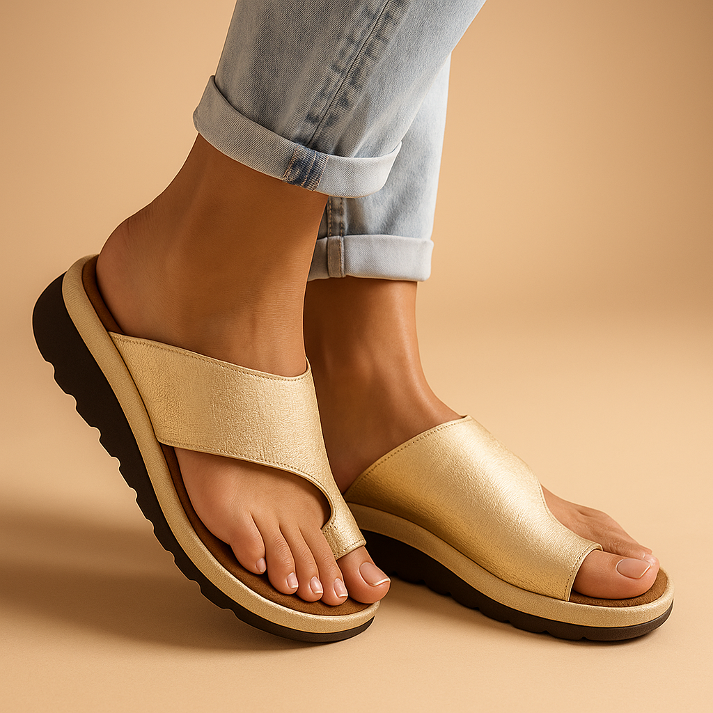 WOMEN'S CASUAL SLIP ON SANDALS WITH OPEN TOE AND COMFORT SOLE