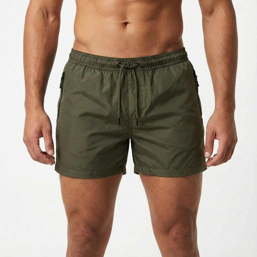 Noah | Men's Swim Shorts With Drawstring Waist And Side Pockets | Active