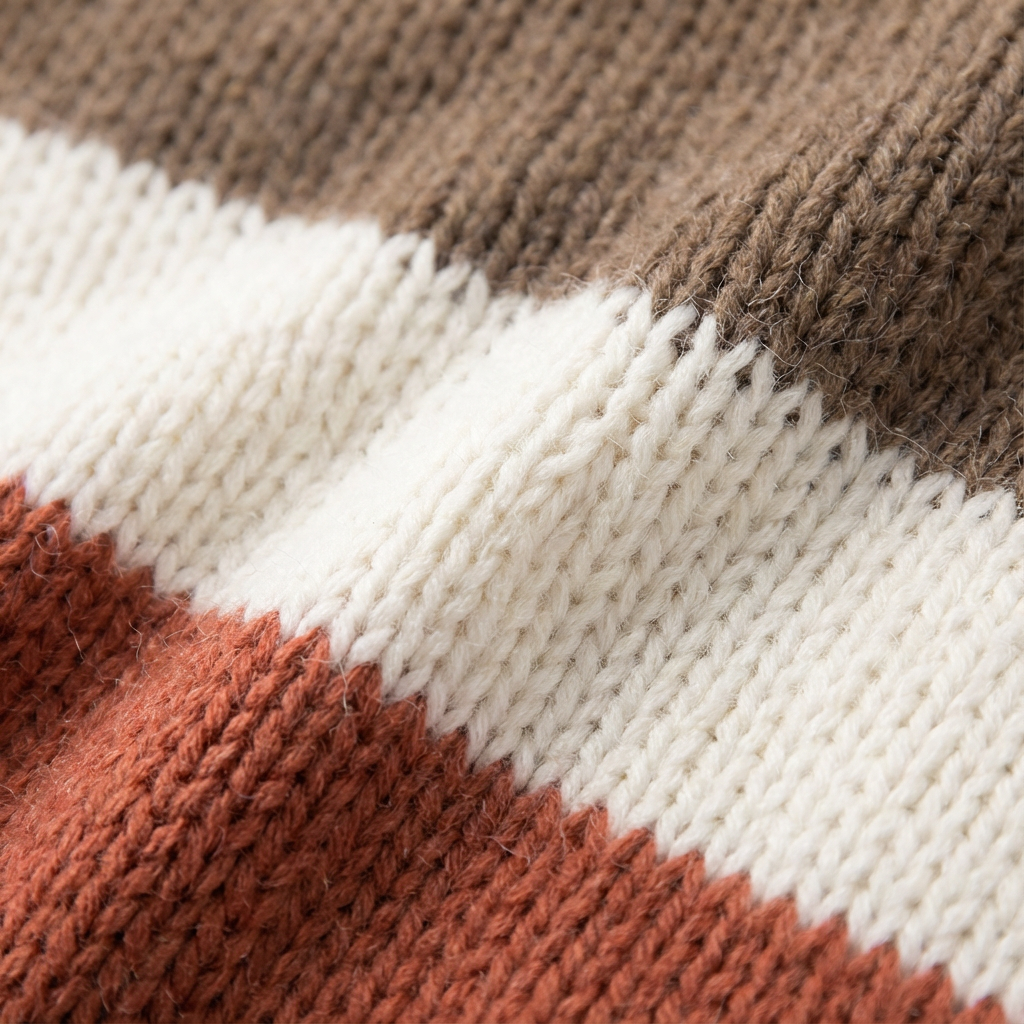 Isla | Women's Pullover With Color Block Pattern And Crew Neck | Cosy