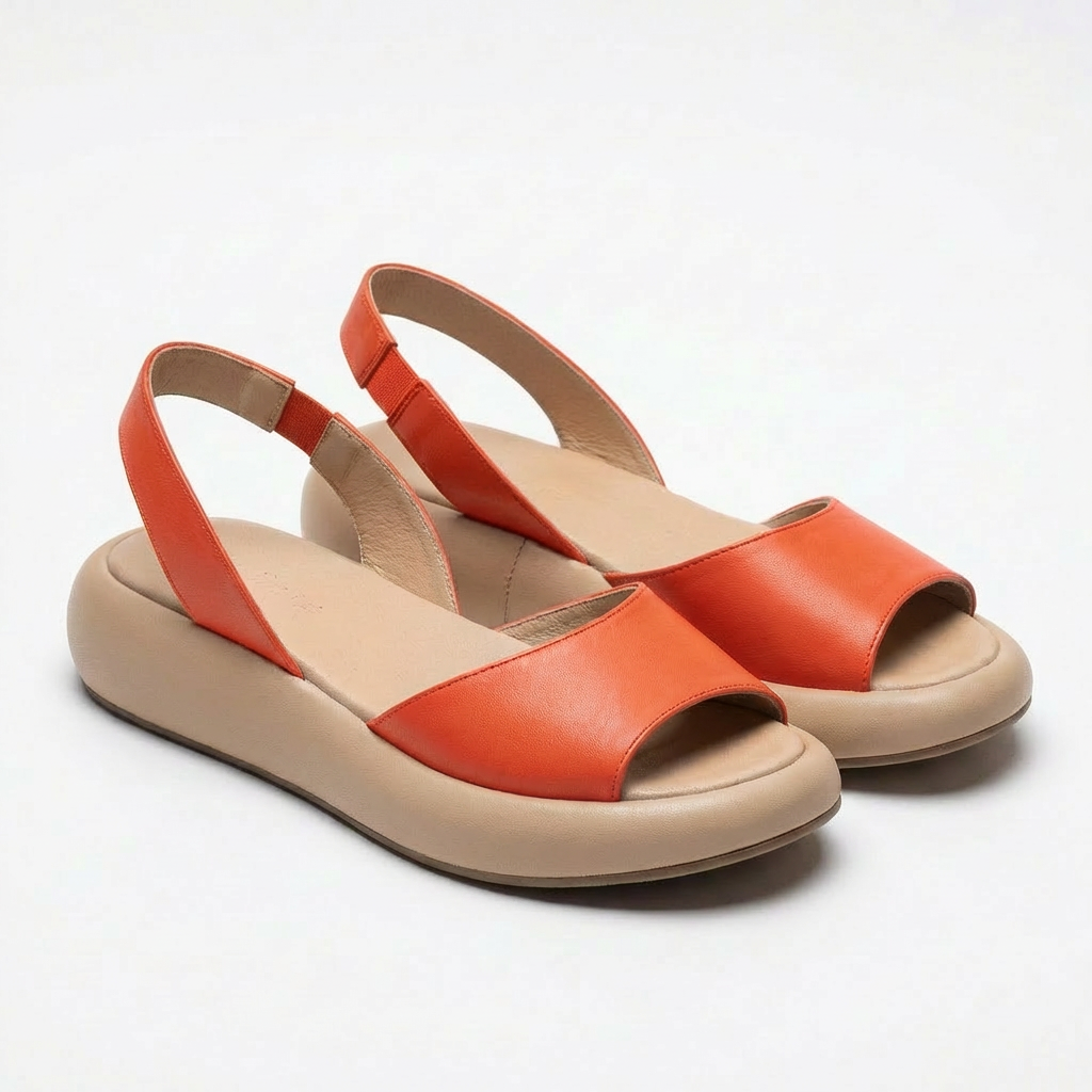 Luna | Women's Platform Sandals With Slingback Strap And Open Toe | Comfort