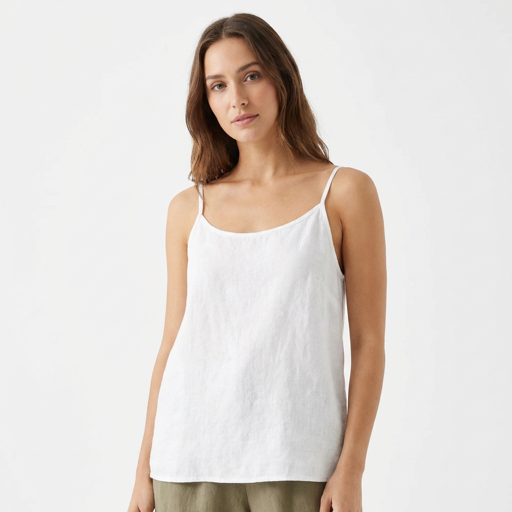 Bella | Women's Camisole With Spaghetti Straps And Scoop Neck | Minimal