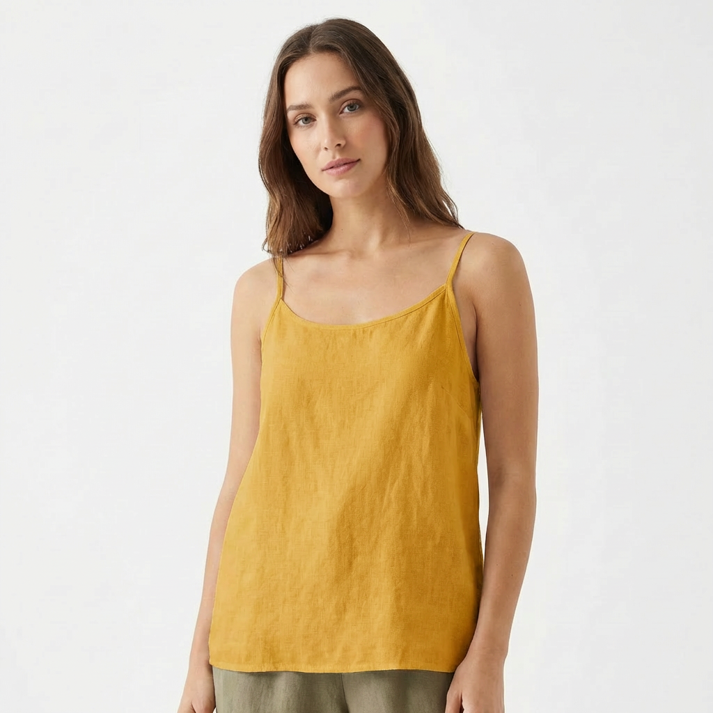 Bella | Women's Camisole With Spaghetti Straps And Scoop Neck | Minimal