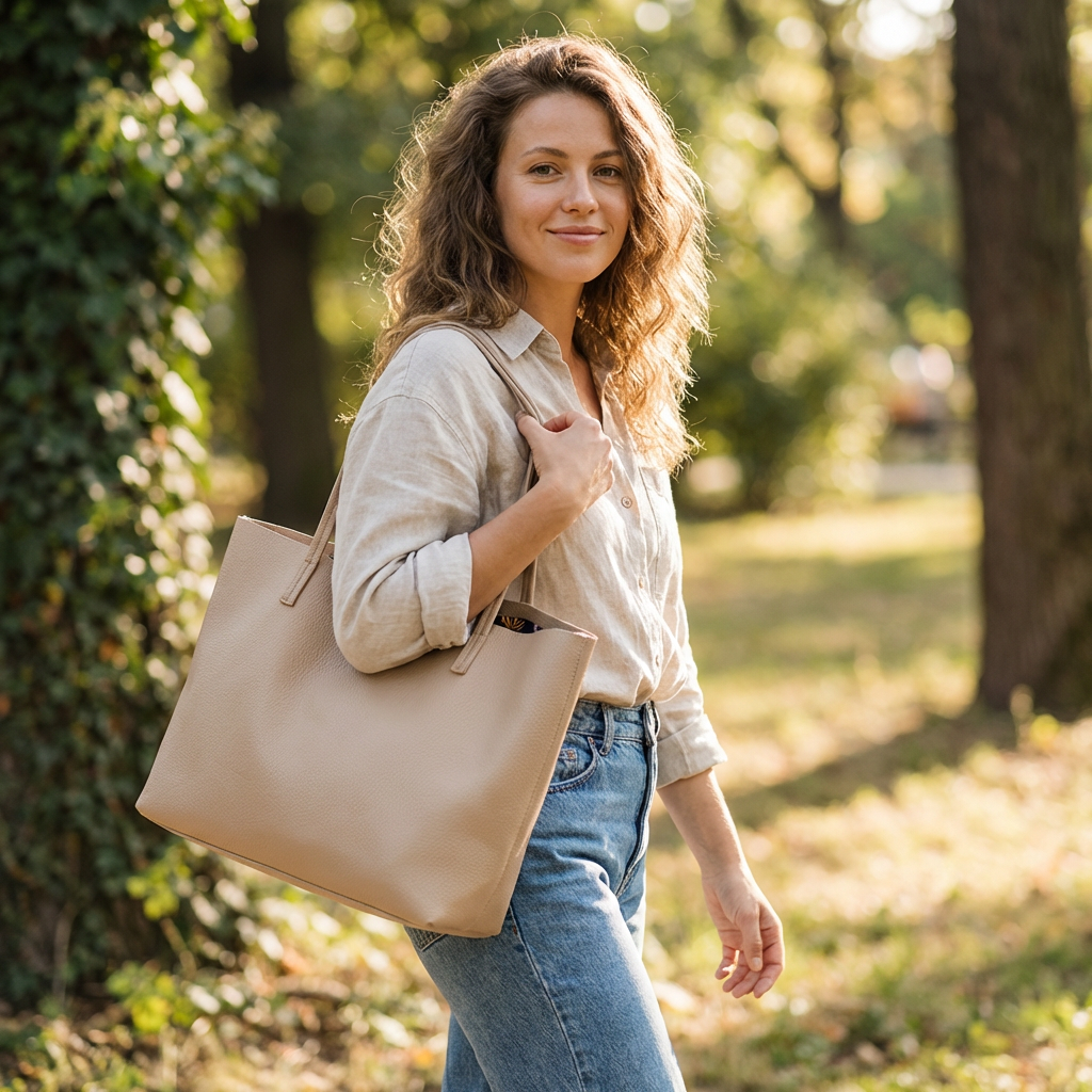 Bella | Women's Tote Bag With Dual Shoulder Straps And Slouchy Design | Minimal