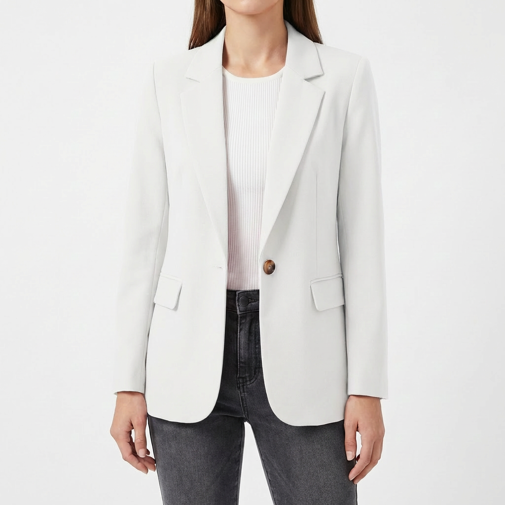 Luna | Women's Blazer With Single-Button Closure And Flap Pockets | Bold