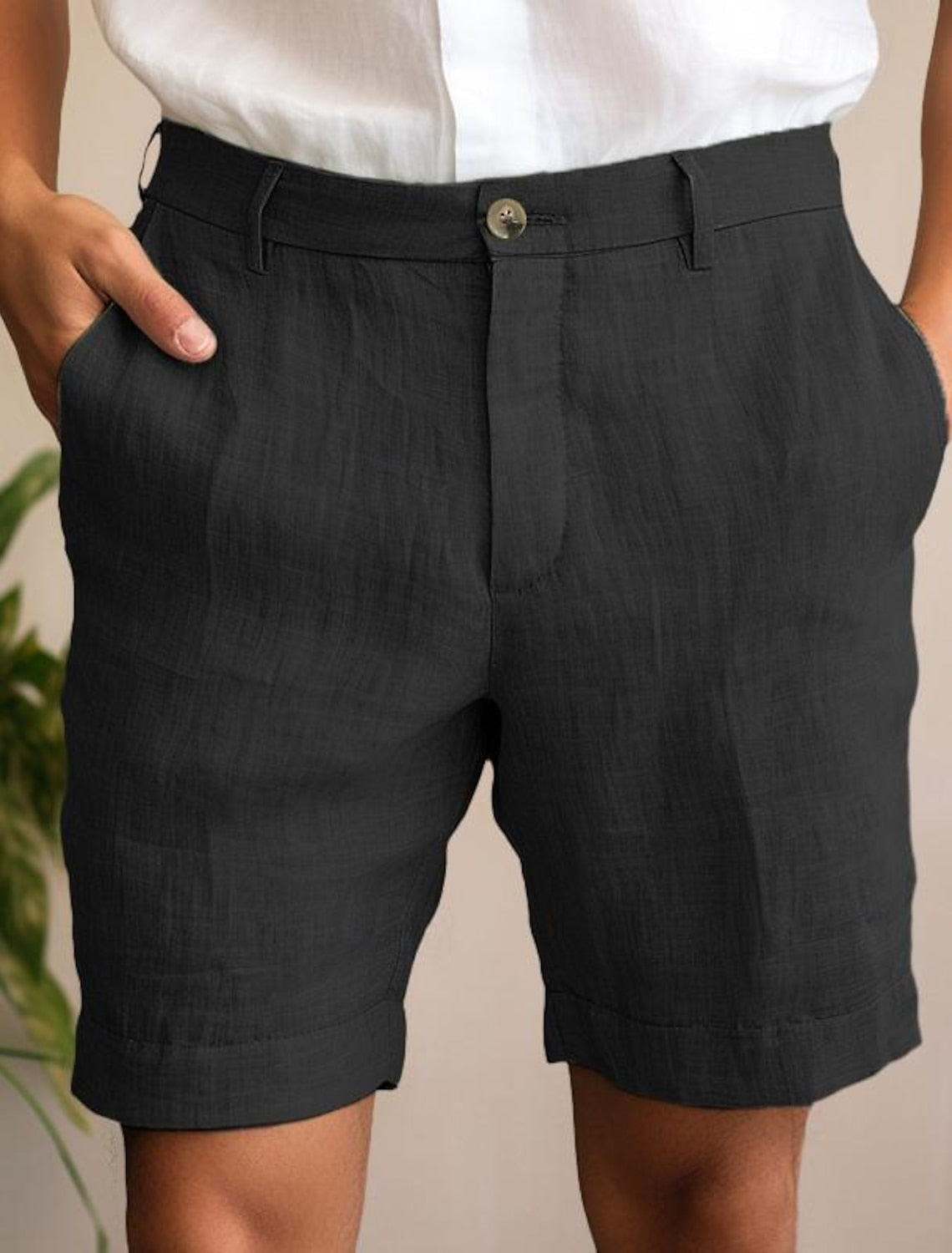 MEN'S LINEN CASUAL SHORTS FOR SUMMER
