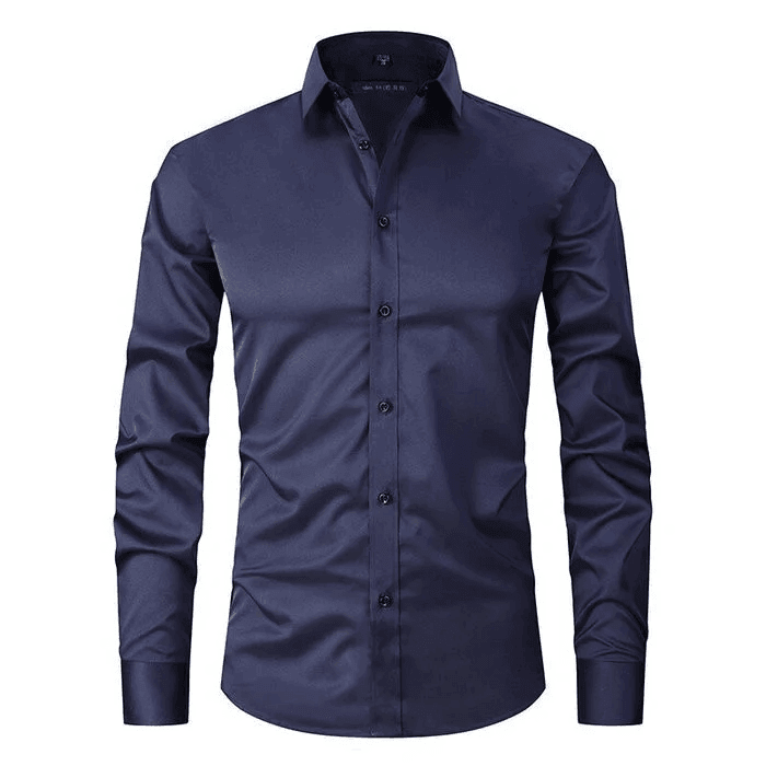 MEN'S SLIM FIT DRESS SHIRT WITH LONG SLEEVES