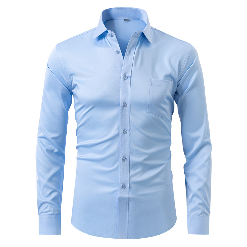 MEN'S SLIM FIT DRESS SHIRT WITH LONG SLEEVES