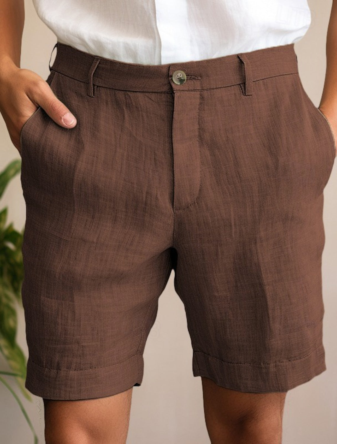 MEN'S LINEN CASUAL SHORTS FOR SUMMER